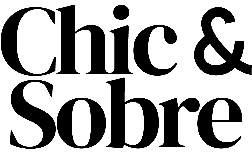 logo chic & sobre noir png
